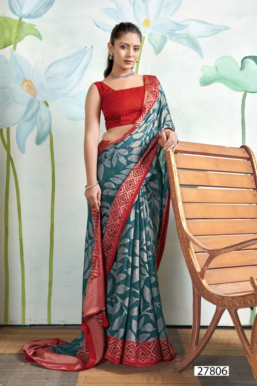 Shivali By Vallabhi Brasso Printed Sarees Wholesale Price In Surat